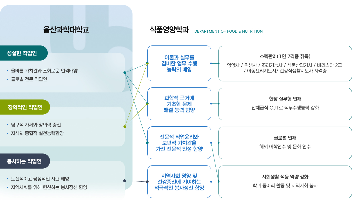 식품영양학과 교육과정