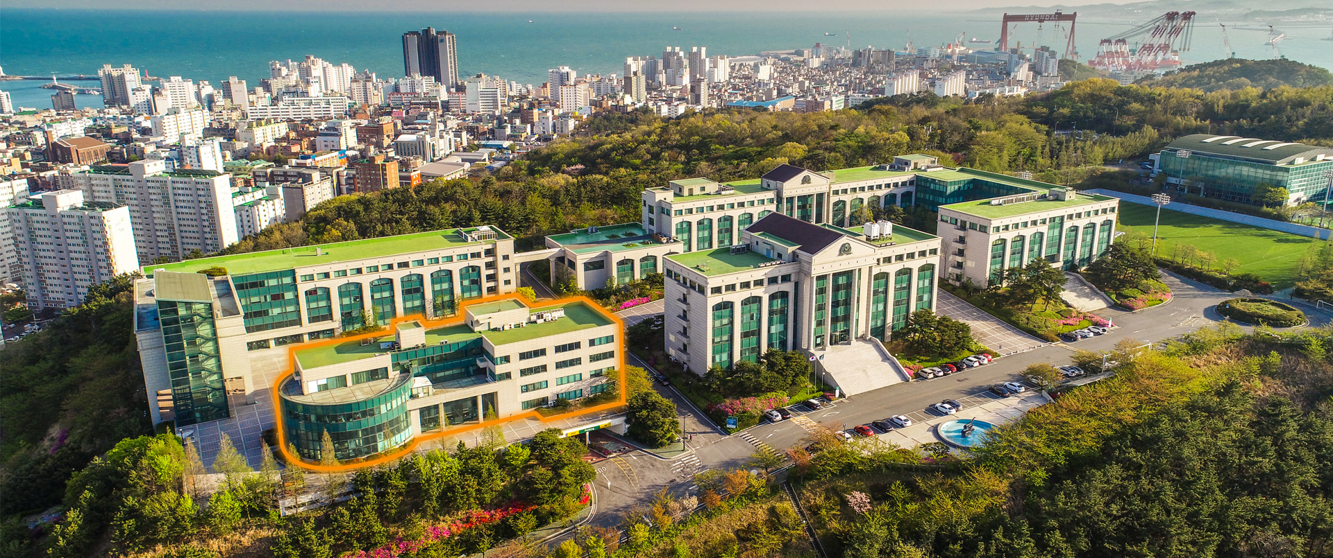 울산과학대학교 동부캠퍼스내 3대학관 위치