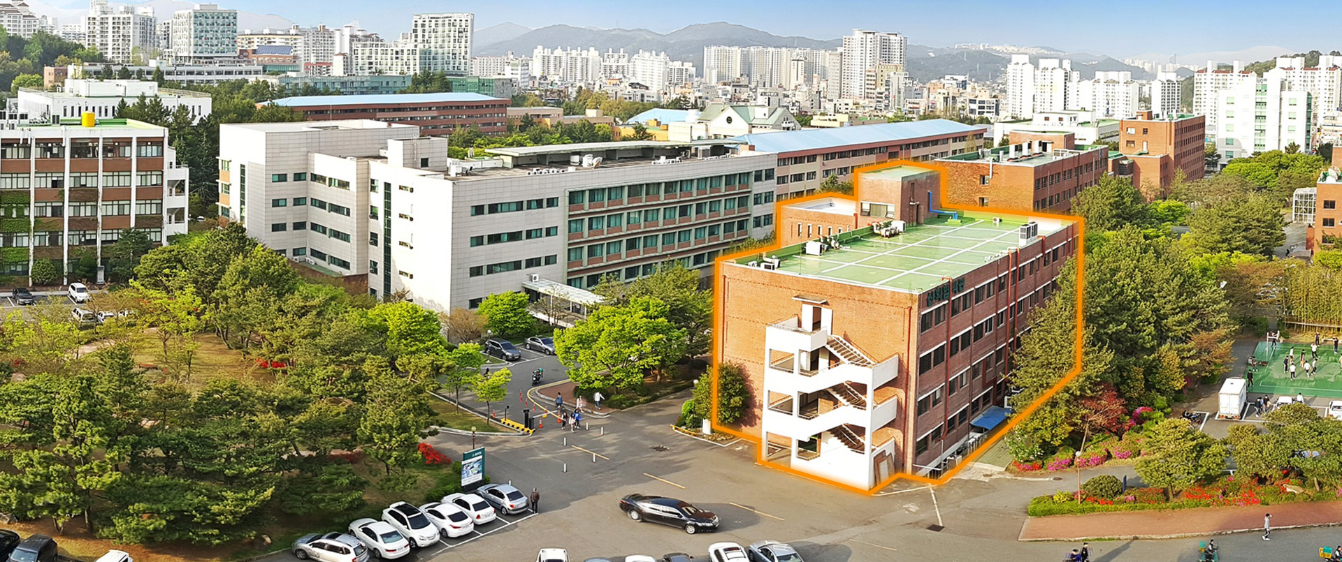 울산과학대학교 서부캠퍼스내 산합협력관 위치